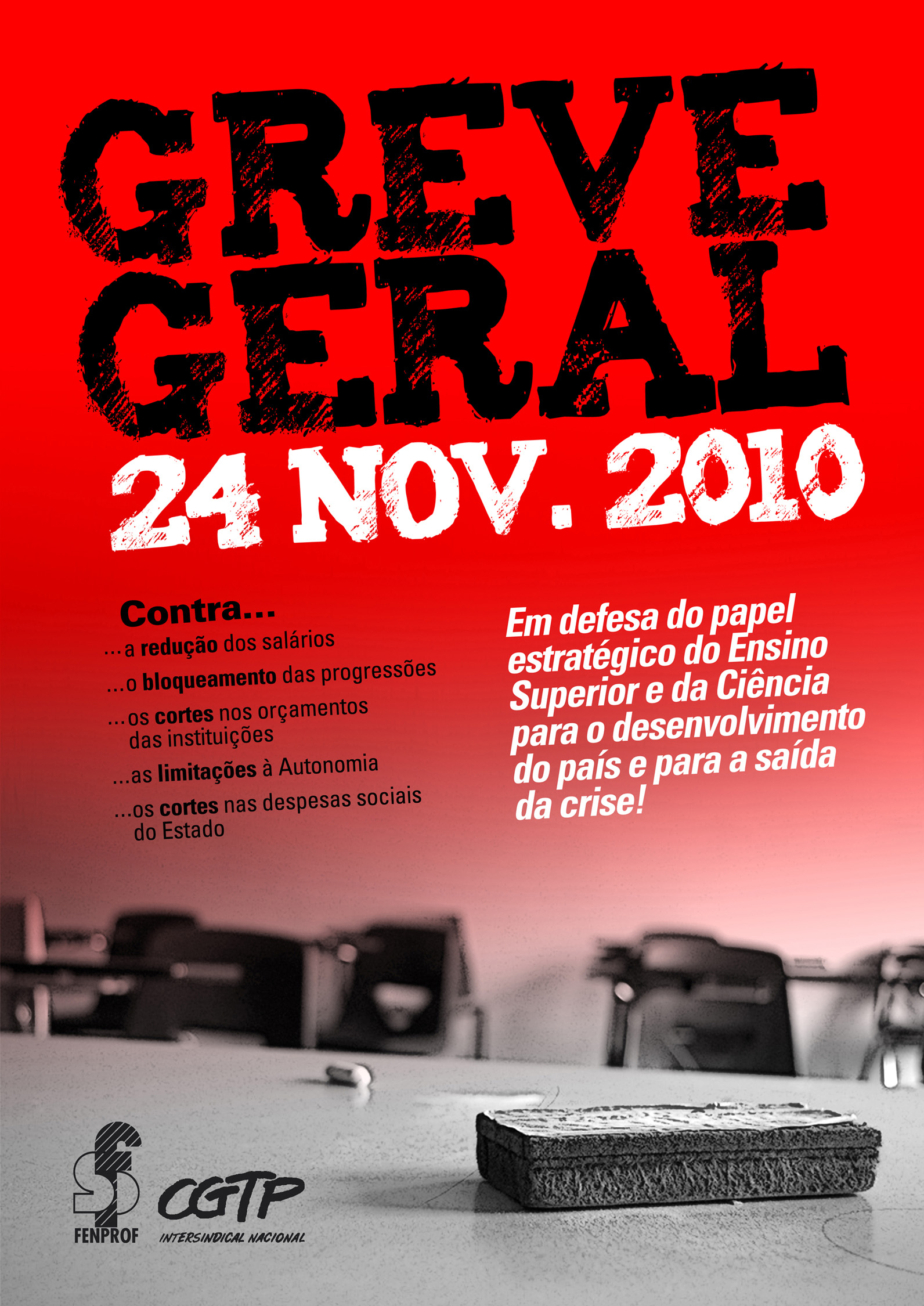 Cartaz greve